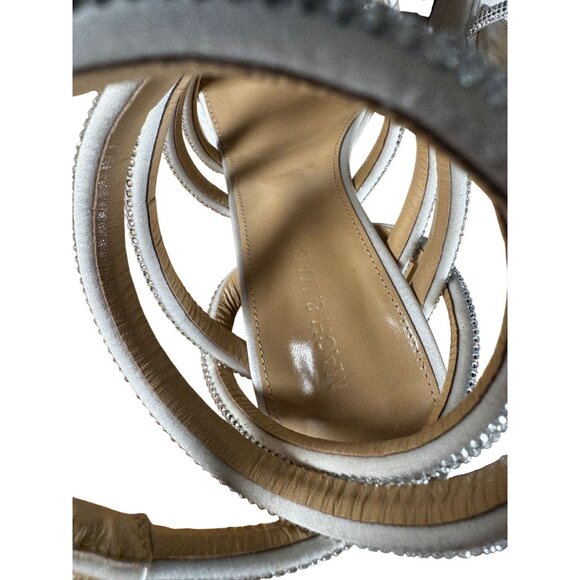 Mach & Mach Sydney 140MM Platform Sandals White Size 39.5 NIB - Picture 13 of 16